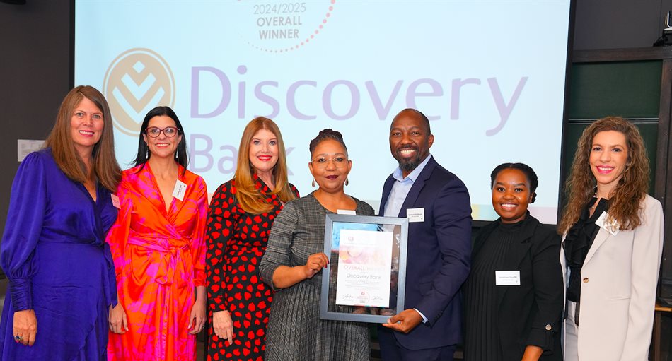 Overall winner, Discovery Bank