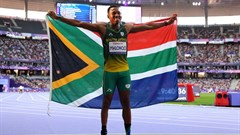 Mpumelelo Mhlongo grabs SA's first gold medal at Paris Paralympics