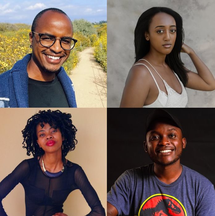 Four African screenwriters, (r to l:) Tony Koros, Aden Abebe, Milo Mpondo, and Talemwa Pius have been selected for the 2024/25 AuthenticA Series Lab (Image supplied)