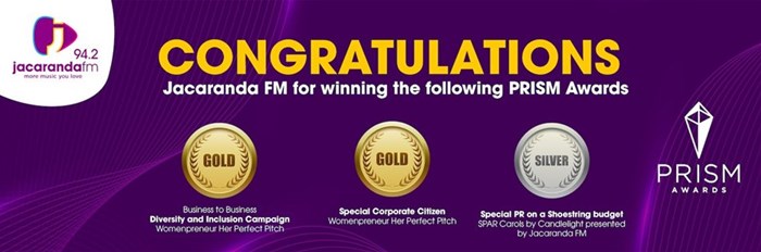 Jacaranda FM bags 3 awards at the 2024 Prism Awards ceremony in Cape Town
