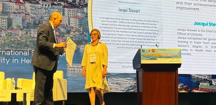 Global award for South Africa health professional