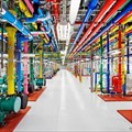 Liquid cooling infrastructure at a Google data centre. Source: blog.google.com