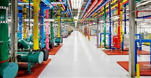 Liquid cooling infrastructure at a Google data centre. Source: blog.google.com