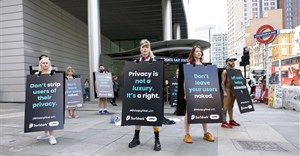 Cybersecurity company Surfshark’s Naked People campaign in London raised awareness about social media security practices and the exploitation of user data (Image supplied)