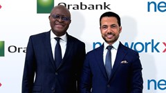 Source: Supplied. Ferdinand Ngon Kemoum, group chief executive officer, Orabank Group and Reda Helal, group managing director – processing, Africa and co-head group processing, Network International.