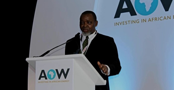 Gwede Mantashe delivered the opening keynote of the Ministerial Symposium at AOW