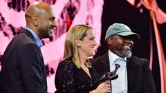 Source: © Gallo Images  (Left) Preetesh Sewraj, CEO The Loeries, (centre) Bridget Harpur, head of marketing: Volkswagen South Africa was named Marketer of the Year, and (right) 
Kabelo Moshapalo, incoming Loeries Chairperson and CCO Ogilvy Johannesburg