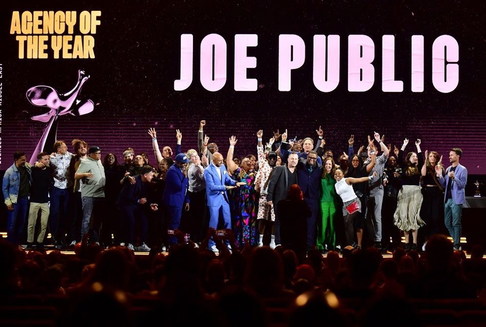 Joe Public named Agency of the Year at The Loerie Awards 2024