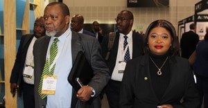 The minister and deputy minister of minerals and petroleum resources addressed the media at Africa Oil Week 2024.