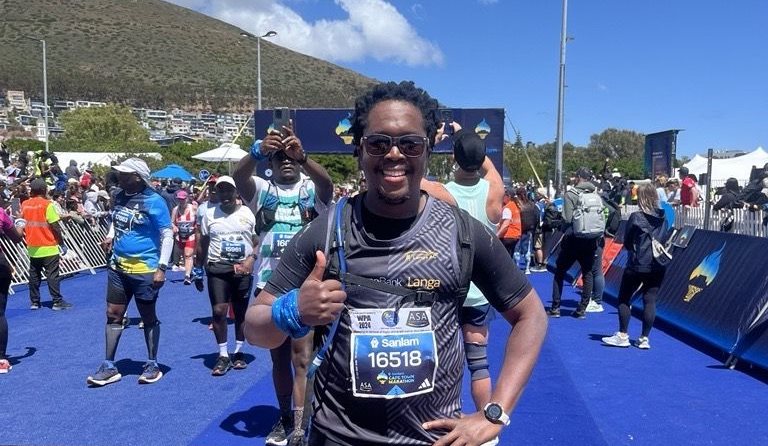 Vuyani Ndlovu, senior business intelligence engineer for BET Software, relied on experience to stay motivated from start to finish during his ninth Cape Town Marathon