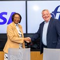Pictures: Aida Diarra, senior vice president and head of sub-Saharan Africa at Visa with Clayton Hayward, group CEO of EFTCorp. Together they have formed a five year partnership to enhance financial inclusion in Africa (Image supplied)