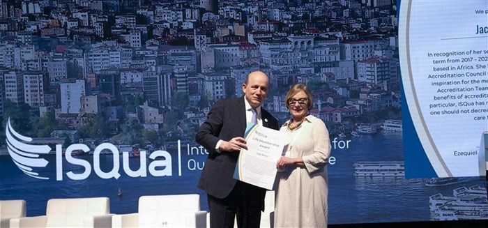 Jacqui Stewart received the Lifetime Membership Award in Istanbul