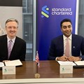 Source: BII. Chief executive officer of BII, Nick O’Donohoe, and Saif Malik, head of banking and coverage, UK, Standard Chartered.