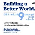 Gibs ranks #25 in the 2024 Corporate Knights Better World MBA ranking