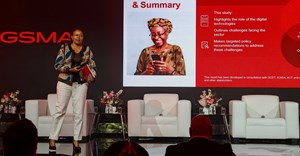 Angela Wamola, head of GSMA for sub-Saharan Africa presents the latest GSMA report.