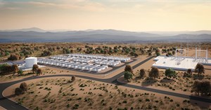 A 3D render of an Oasis BESS site