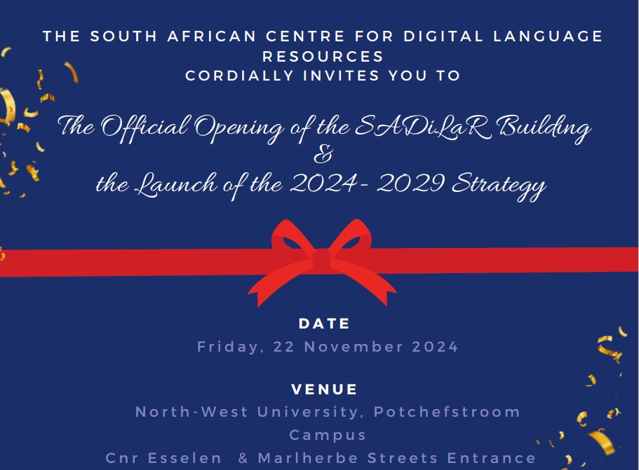 SADiLaR - Champion of SA languages&#x2019; digital future finds permanent home at NWU