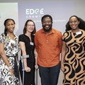 Pictured (left to right): Stuart Townshend - Director at Edge Growth, Lesego Lebuso - Royal Bafokeng Holdings, Janice Johnston – Chief Executive of Edge Growth Ventures, Mandla Mbuyazi - Impact Investment and Ideation Lead at First Rand and keynote speaker at the launch, Susan Moloisane Chief Executive of Edge Growth Solutions, Nabeela Vally - Head of Business Development Edge Growth