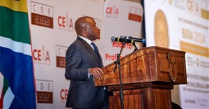 Deputy Minister of Public Works and Infrastructure Sihle Zikalala at the awards ceremony ahead of the Indaba