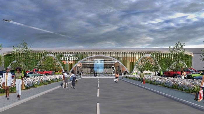 Architectural rendering of Prince Buthelezi Mall. Image supplied