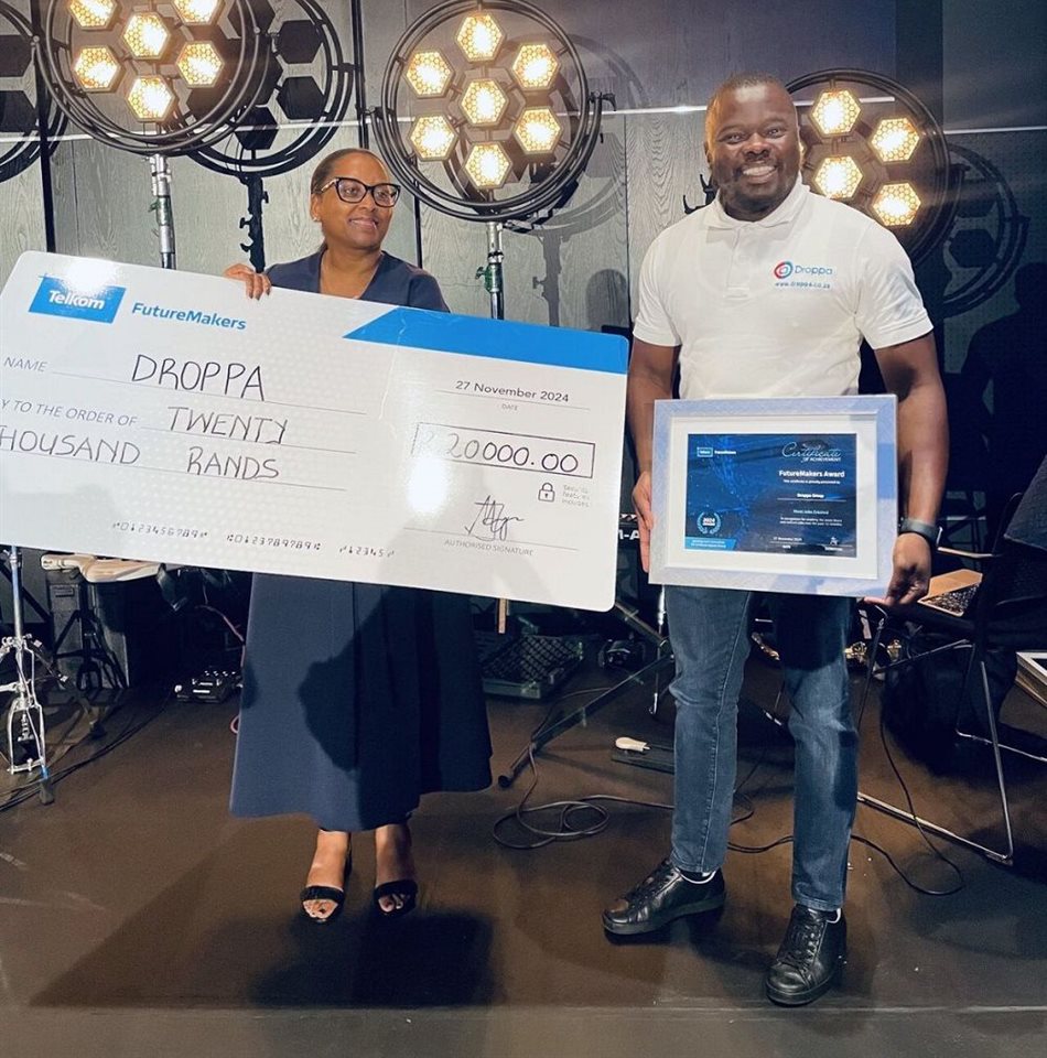 Droppa wins Telkom FutureMakers Award for Most Jobs Created in 2024