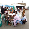 A health employee gives a malaria injection to a child during the official ceremony for the launch of the malaria vaccination campaign for children aged between zero and eleven months in Abobo a district of Abidjan, Ivory Coast, 15 July 2024. Reuters/Luc Gnago/File Photo