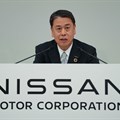Nissan CEO Makoto Uchida announcing the financial results. Source: Nissan