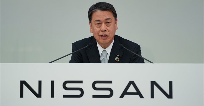 Nissan CEO Makoto Uchida announcing the financial results. Source: Nissan