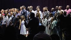 Source: Supplied. AfricArena celebrated 100 years of innovation with @totalenergies_za for the 100 Startupper of the Year Challenge at the AfricArena Cape Town Grand Summit 2024.