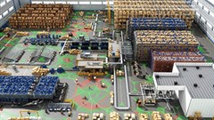 Choreographed integration of human workers, robotic and agentic systems and equipment in a facility digital twin. Source: Image courtesy of Accenture, Kion Group.