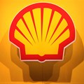 The logo of British multinational oil and gas company Shell is displayed during the LNG 2023 energy trade show in Vancouver. Source: Reuters/Chris Helgren