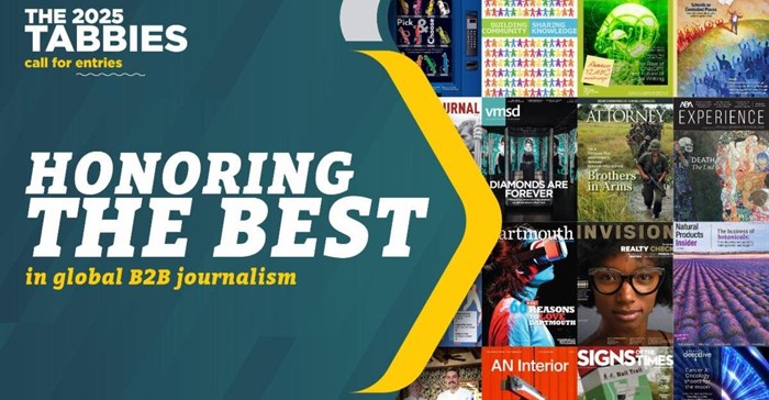 The 2025 Tabbie Awards competition for B2B online and print publications is open (Image supplied)