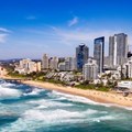 Source: Durban Tourism. Umhlanga Beachfront, featuring the Pearls development in the centre.