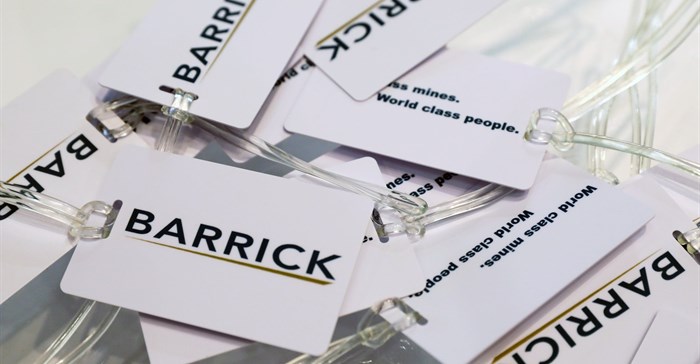 Souvenir luggage tags are displayed at a Barrick Gold Corp at the Prospectors and Developers Association of Canada (PDAC) annual conference in Toronto, Ontario, Canada. Source: Reuters/Chris Helgren