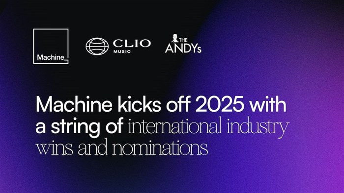 Machine kicks off 2025 with a string of international industry wins and nominations