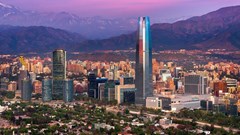 Source: © 123rf  Panoramic view of Santiago de Chile with the Andes mountain range in the back. Scopen's latest report analyses the new business practices of creative companies and advertisers' practices in Chile