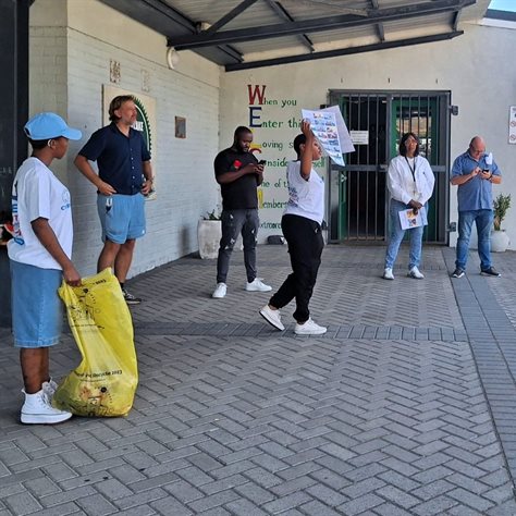 Inspiring Environment Materials being handed out