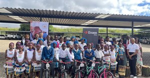 Bikes handed over to thrilled senior learners at Tsakane Primary School, Krugersdorp
