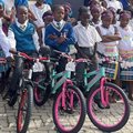 Bikes handed over to thrilled senior learners at Tsakane Primary School, Krugersdorp