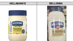 The two mayo brands look similar in packaging. Source: ARB.