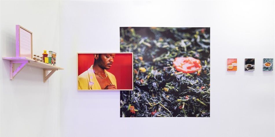 Work by Barcelona-based Cameroonian artist Agnes Essonti Luque. Image supplied