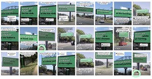 Naked’s #GetNakedAnywhere campaign has turned an Out of Home (OOH) billboard campaign into a viral TikTok trend, with the top two videos racking up 3.8 million and 3.2 million organic views and total campaign views of nearly 20 million (Image supplied)