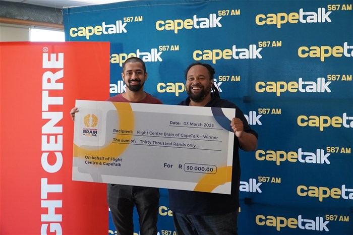 Adil Mohamed crowned the Flight Centre Brain of CapeTalk