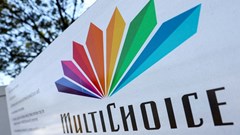 A MultiChoice logo is displayed outside the company's building in Cape Town, South Africa, 2 February 2024. Reuters/Esa Alexander/File Photo