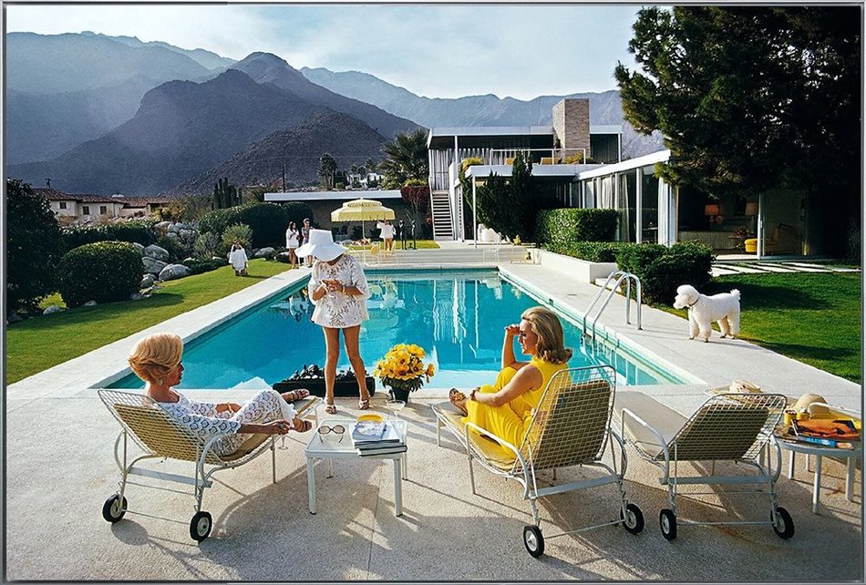 Slim Aarons, The Poolside Gossip | Open Edition Lenticular, estate stamp