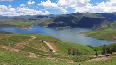The Katse Dam in the Lesotho Highlands, where SanLei Trout has its farm. Source: Sechaba Mokhethi