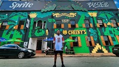 Karabo Poppy is the creative behind the mural. Source: Supplied.