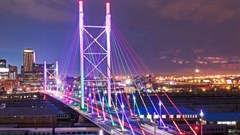Source: . The Nelson Mandela Bridge in Johannesburg, South Africa.