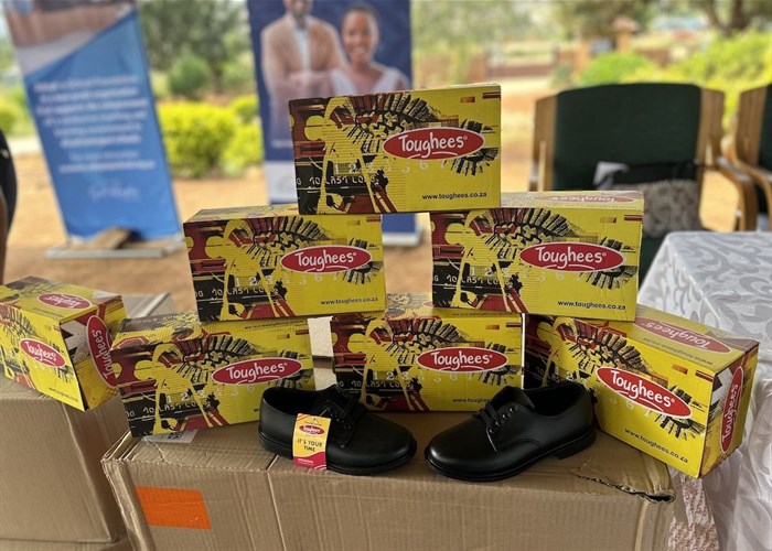 A step towards a brighter future: School shoes donated to learners at Lot Phalatse Primary School