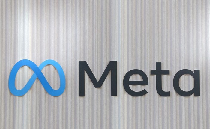 The logo of Meta is seen at the entrance of the company's temporary stand ahead of the World Economic Forum (WEF) in Davos, Switzerland, 18 January 2025. Reuters/Yves Herman/File Photo